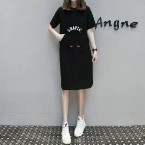 [하프클럽/]루즈핏 후드티 미니드레스 롱핏 넉넉핏오버사이즈 하프티 걸스