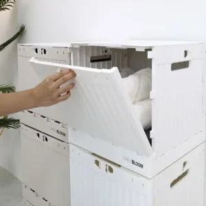 데일리 폴딩 리빙박스 베이지)60L 바퀴