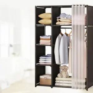 간편 조립 간이 싱글장롱 자취방 비키니 옷장 1인 수 시스템행거 스탠드옷걸이 옷걸이행거