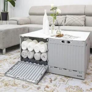 데일리 폴딩 리빙박스 그레이)60L 바퀴