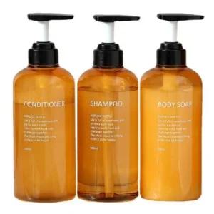 3종 디스펜서 리필용기 욕실 노란색 호텔욕실용품 욕실디스펜서 샴푸디스펜서 샴푸용기