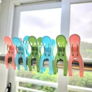 1세트 빨래집게 6p 파스텔 이불집게 양말집게 다용도집게 대형집게 이불빨래집게