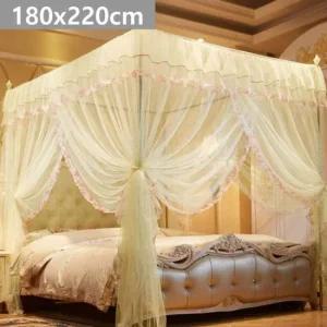 플라워레이스 사각 커튼 침대모기장 158x220cm 가정용모기장 공주모기장 대형모기장