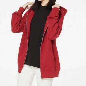 [하프클럽/]심플패턴 커플 지퍼후드 이지 장팔티 커플티 후드티셔츠집업티