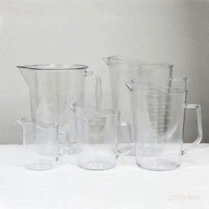 [골드스마일]투명 플라스틱 계량 비커 눈금 표시 주방용 용액 측정컵