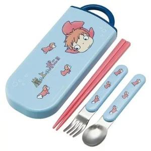 ( )벼랑위의 포뇨 슬라이드 트리오세트 숟가락.포크.젓가락