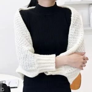 [하프클럽/]크롭 여성 가디건 봄 가을 여자 볼레로 긴팔 가디건 카디건 여자