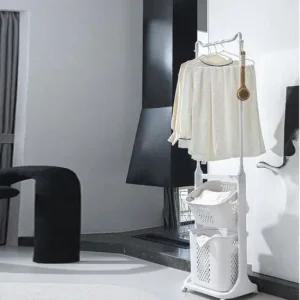 멀티 트롤리 행거 겸용 빨래 욕실 주방 이동식 바구니 미니행거 수납바구니 이동식트롤리