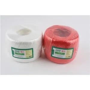 고추끈 고정줄 농사용끈 대 흰색 빨강 약 30mmX520m 고추끈 고추고정줄 유인줄 농사용