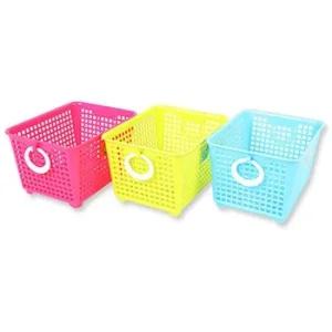 set)사각팬시고리바구니 색상램덤)140x110x85mm 25개 작은 바스켓