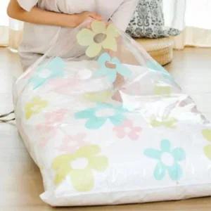 옷정정리 플라워A 압축팩 10P세트 옷보관 이불보관 겨울옷보관 겨울옷압축팩 겨울옷정리