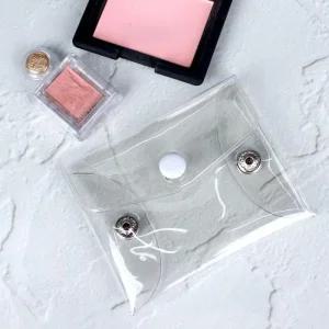 [룽스]똑딱이 투명파우치 투명 PVC 파우치 소형