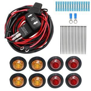 ATV UTV용 유니버설 로커 스위치 턴 시그널 스트리트 리걸 키트 수직 백라이트 그린 사이드 라이트 플래셔 릴레이 와이어 하네스 폴라리스 RZR 레인저 터보 캔암용