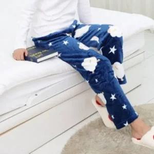 ( )여성용 수면바지 네이비 겨울수면잠옷 겨울여자잠옷 내의 실내복 예쁜 여자 홈웨어 잠옷 수면 겨울 커플