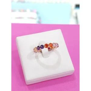 [로뎀쥬얼리]로뎀 세이브존05 Pretty 큐빅 오링반지(멀티핑크)2 RDB24030022 (415539