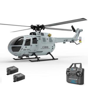 C186 원격 제어 헬리콥터 Aileronless BO-105 RC 항공기 성인 초보자를위한 6 축 자이로 스코프 고도 호버
