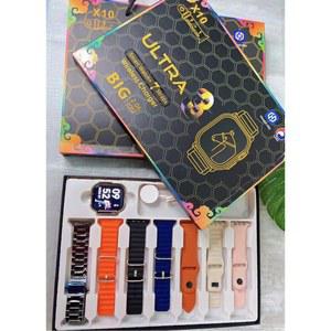 7 + 1 스마트 시계 X10 울트라 3 스포츠 남성용 여성용 블루투스 전화 통화 SmartWatch DIY 얼굴 방수 팔찌