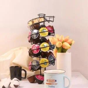 [마이모노샵] 캡슐커피 보관 와이어 회전 나선형 홀더 정리 거치대