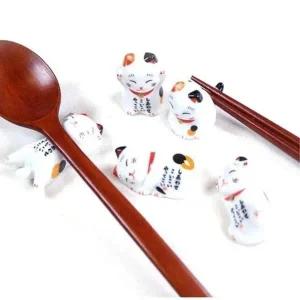 [마이모노샵] 집들이선물 고양이 수저 젓가락 받침 5p 세트 주점