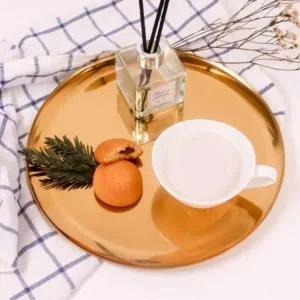 [마이모노샵] 브런치 티타임 골드 메탈 트레이 플레이트 서류받침대