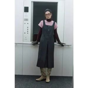 [갤러리아] LAP 뷔스티에 롱 플리츠 원피스 AR4WOA61