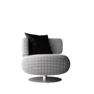 싱글 마카롱쇼파 회전 안락 가죽 안락의자 소파 원형 디자인