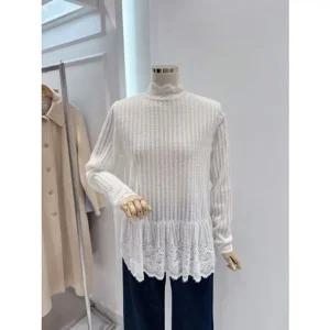 [갤러리아] [ab.f.z] 레이스 반넥 시스루 니트(ATA1HW45B)