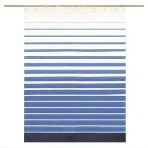 방수 화장실 욕실커튼 줄무늬 중형 욕조가리개