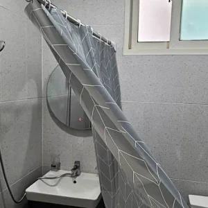 방수 비닐 샤워커튼 그레이 150x180 샤워실커튼