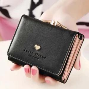 여자 하트 큐빅 지갑 반지갑 여성 카드지갑
