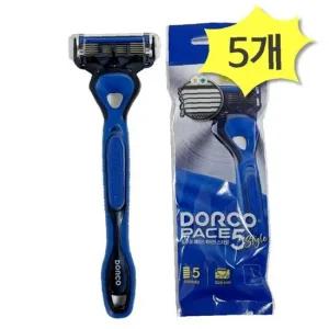 도루코 페이스 5 스타일 x 5개 일회용 면도기 5중날
