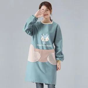 방수앞치마 카페 작업복 미술 작업용 청소 주머니/앞치마/방수/어린이집/빅사이즈/가운/교사/작업/미술용