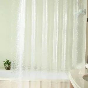 소형 욕실 화장실 반투명 투명 방수 샤워 커텐 커튼