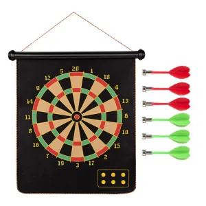 자석 다트판 마그네틱 양면 걸이형 놀이 세트전자기계 캠핑 용품 오락실게임기 미니 벽걸이 원형 케임 다트