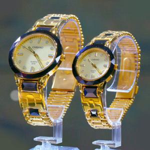 남성용 금장시계 카리아노 세라믹 야광시계 방수기능 골드도금