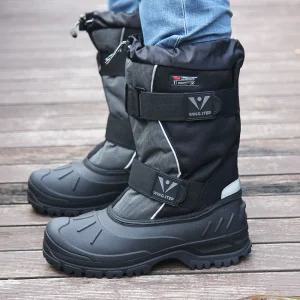  남성 방한화 롱 방한부츠 털안감 방수 미끄럼방지 눈길 겨울 패딩워커 남자 오토바이부츠 윙스텝
