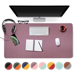 DMP800 양면 인조가죽 데스크 장패드(테두리봉재) 800X400/스트랩포함/책상매트