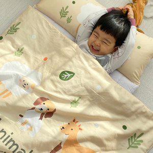 [한스갤러리]애니멀팜 어린이집 낮잠이불 가방포함 모달 인견 낮잠이불세트