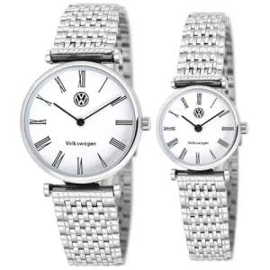 폭스바겐 [폭스바겐] 슬림디자인 커플메탈시계 VW-SLBML 2종 택1