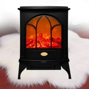 전기벽난로 로망S 불멍 LED 온풍기 실내 인테리어 모닥불 히터