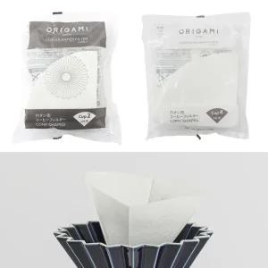 오리가미 커피 종이필터 여과지 2컵 화이트 100매