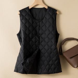 [드레스허그]시즈 퀼팅 경량 패딩 조끼 2color