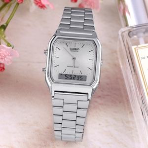 정품 스타샵 AQ-230A-7A 카시오 공용 실버 아나디지 빈티지 메탈 손목시계 c135