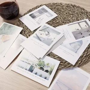 모음 엽서 컬러 화이트톤 집꾸미기엽서 이쁜엽서 사진