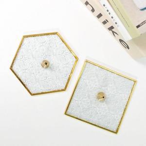 [OFM755N2]골드 유리 인센스콘 인센스 콘 홀더 티