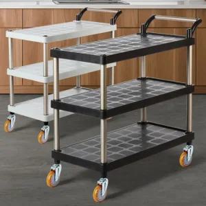 플라스틱 PP 3단 특대 와인바퀴 서빙카 트롤리 주방 서빙카 써빙카트 써빙카 주방카트