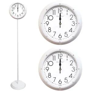 GB6251a 양면 큐빅무소음 스탠드시계 화이트 국내산 스탠드시계 양면시계 인테리어시계