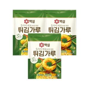 백설 5가지 재료로만 만든 튀김가루 1kg x3개