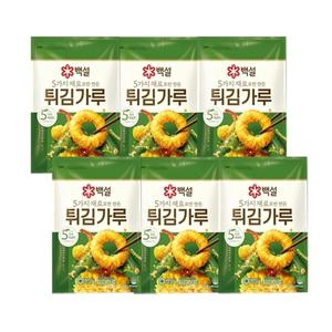 백설 5가지 재료로만 만든 튀김가루 1kg x6개