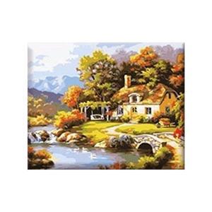 [IXHIP94D_4B]페인팅 시냇가 풍경 40x50 DIY